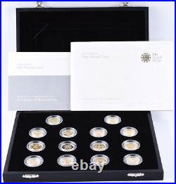 2008 Royal Mint Silver Proof £1 One Pound Coin 25th Anniversary Year Set BOX COA