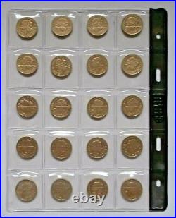 2010-2011 UK CAPITAL CITIES, 5 sets of 4 £1 coins, circulated condition