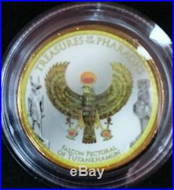 2010 EGYPT £1 One Pound Treasure of the Pharaohs Enamelled Coin Collection