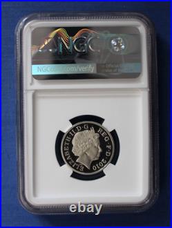 2010 Silver Piedfort Proof £1 coin Cities-Belfast NGC Graded PF70 Ultra Cameo