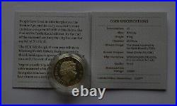 2011 Edinburgh £1 Piedfort Silver Proof Coin