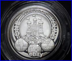 2011 One pound Piedfort Edinburgh Silver Proof £1 with box and COA