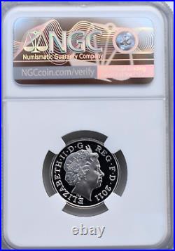 2011 Silver £1 Cardiff Proof NGC PF70 Great Britain Finest Known