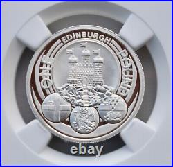 2011 Silver £1 Edinburgh Proof NGC PF69 Great Britain