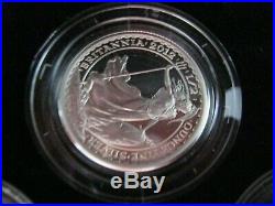 2012 Britannia 25th Anniversary Silver-Proof Nine One Pound Coin Set (Boxed)