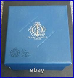 2012 Royal Mint Diamond Jubilee UK Official £5 Five Pounds Silver Proof Coin