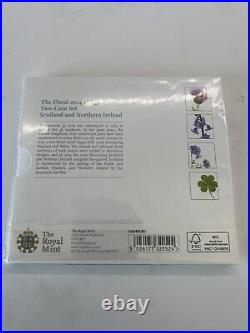 2013 & 2014 UK Coin Royal Mint £1 Pound Coins Rose Daffodil Thistle Shamrock