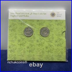 2013 2014 UK Coin4x Royal Mint £1 Pound Coins Rose Daffodil Thistle Shamrock