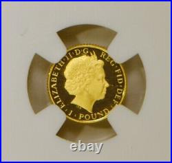 2013 Great Britain 1 Pound Britannia Gold Coin NGC graded PF70 Ultra Cameo