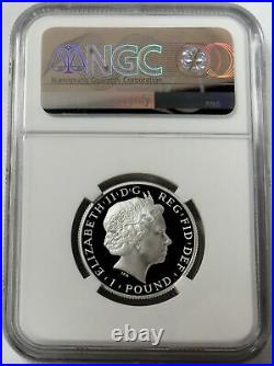 2013 Silver Great Britain 1 Pound Britannia 1/2 Oz Proof Coin Ngc Pf 69 Uc