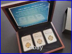 2014 Error 2015 & 2016 Royal Mint Trial Coin Set 3 NGC top pop Trial Coins Boxed