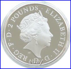 2015 Royal Mint Britannia £2 Two Pound Silver Proof 1oz Coin Box Coa