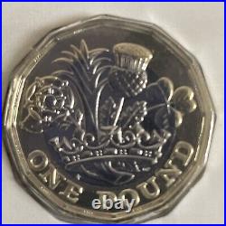 2016 £1 BU Farewell and Nations of the Crown Rare Privy Mark 2 Coin 9850 minted