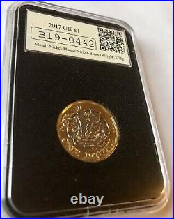 2016 £1 One Pound Rare Coin With Certificate Of Authenticity Postmarking 2017