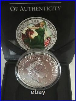 2016 Britannia 1 Ounce Silver Proof Welsh Red Dragon Rare Pennies2Pounds