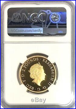 2016 Gold Proof Two Pounds, £2 / 2SOV. World War One Army, NGC PF69 ULTRA CAMEO