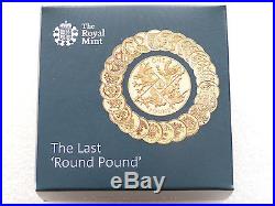 2016 Last Round Pound Piedfort £1 One Pound Silver Proof Coin Box Coa