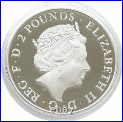 2016 Royal Mint British Lunar Monkey £2 Two Pound Silver Proof 1oz Coin Box Coa