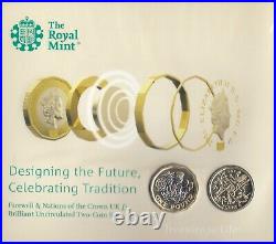 2016 Royal Mint Design the Future Celebrating Tradition 2X £1 Coin BU Pack