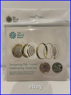 2016 Royal Mint Designing the Future Celebrating Tradition 2 x £1 Coin Pack