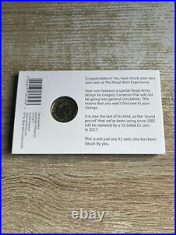 2016 Strike Your Own 1 One Pound Coin Royal Mint Extremely Rare