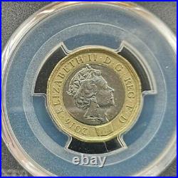 2016 Trial Piece £1 One Pound Coin Bimetallic Extremely Rare Genuine Graded Mule