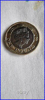 2016 Twelve Sided Error 1 Pound Coin Queens Head On Wrong Side