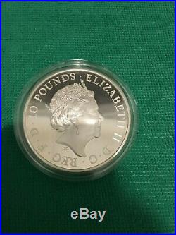 2016 Uk Britannia 5oz Solid Silver Proof Coin £10 One Ounce Ten Pound Royal Mint