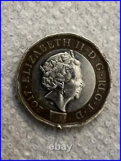 2017 1 one pound coin rare dark error, Minted Error Very Rare