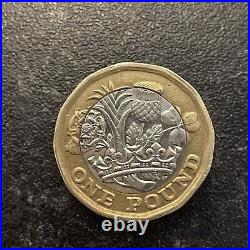 2017 2023 £1 One Pound Coin + Mint Error / New Bees coin Brilliant circulated