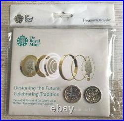 2017 Farewell & Nations Of The Crown 1 Pound Coins In Original Royal Mint Pack