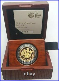 2017 Nations of The Crown Gold Proof One Pound £1 Coin