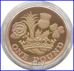2017 Nations of the Crown £1 One Pound Gold Proof Coin Box Coa