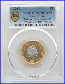 2017 Nations of the Crown £1 One Pound Platinum Proof Coin PCGS PR69 DCAM
