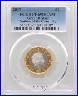 2017 Nations of the Crown 12 Sided £1 One Pound Silver Proof Coin PCGS PR69 DCAM