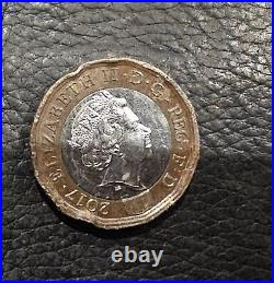 2017 One Pound Coin £1 Mis-strike / Mint Error / Minting Error Rare