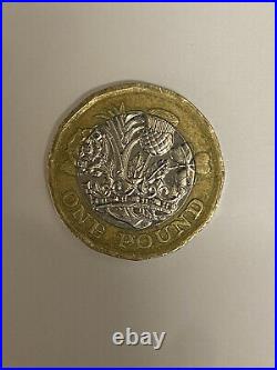 2017 One Pound Coin £1 Misprint / Mis-strike / Mint Error / Minting Error Rare