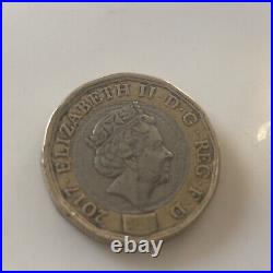 2017 One Pound Coin £1 Rare Elizabeth 2nd DG collectible item money