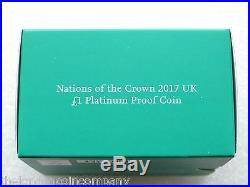 2017 Royal Mint Nations of the Crown £1 One Pound Platinum Proof Coin Box Coa
