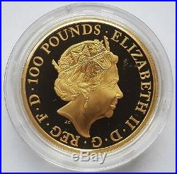 2017 The Queens Beasts Unicorn of Scotland Gold One Ounce Proof 100 Pounds