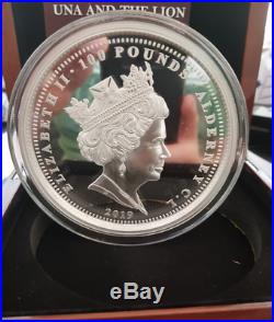 2019 Alderney Proof 999 Silver Kilo One Hundred Pounds £100 Una and the Lion