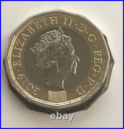 2019 Brilliant Uncirculated One 1 Pound Coin Rare Leftie Lefty Coin Bu Bunc