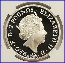 2019 Great Britain Britannia £2 Two Pound Silver Proof 1 oz Coin NGC PF70 UC FR
