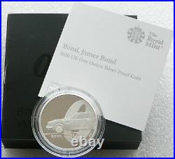 2020 James Bond 007 Aston Martin DB5 £2 Two Pound Silver Proof 1oz Coin Box Coa