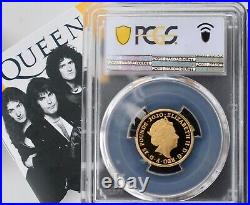 2020 Music Legends Queen £25 Pound Gold Proof 1/4oz Coin PCGS PR70 DCAM Britain
