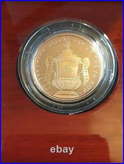 2022 Fa Cup 150th £2 Gold Proof No. 23 Luis Diaz Luke Shaw David Luiz