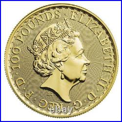 2022 U. K. 100 Pound 1 oz Gold Britannia BU