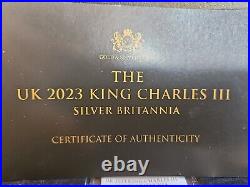 2023 King Charles Britannia. 999 Silver 1oz coin Boxed