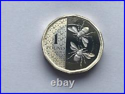 2023 Proof 1 One Pound Lefty Leftie Bees Coin Special Privy In Hand Sold Out