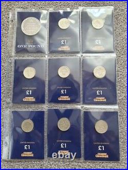 26 x £1 One Pound Coin Collection Plus Medallion Various 1987-2017